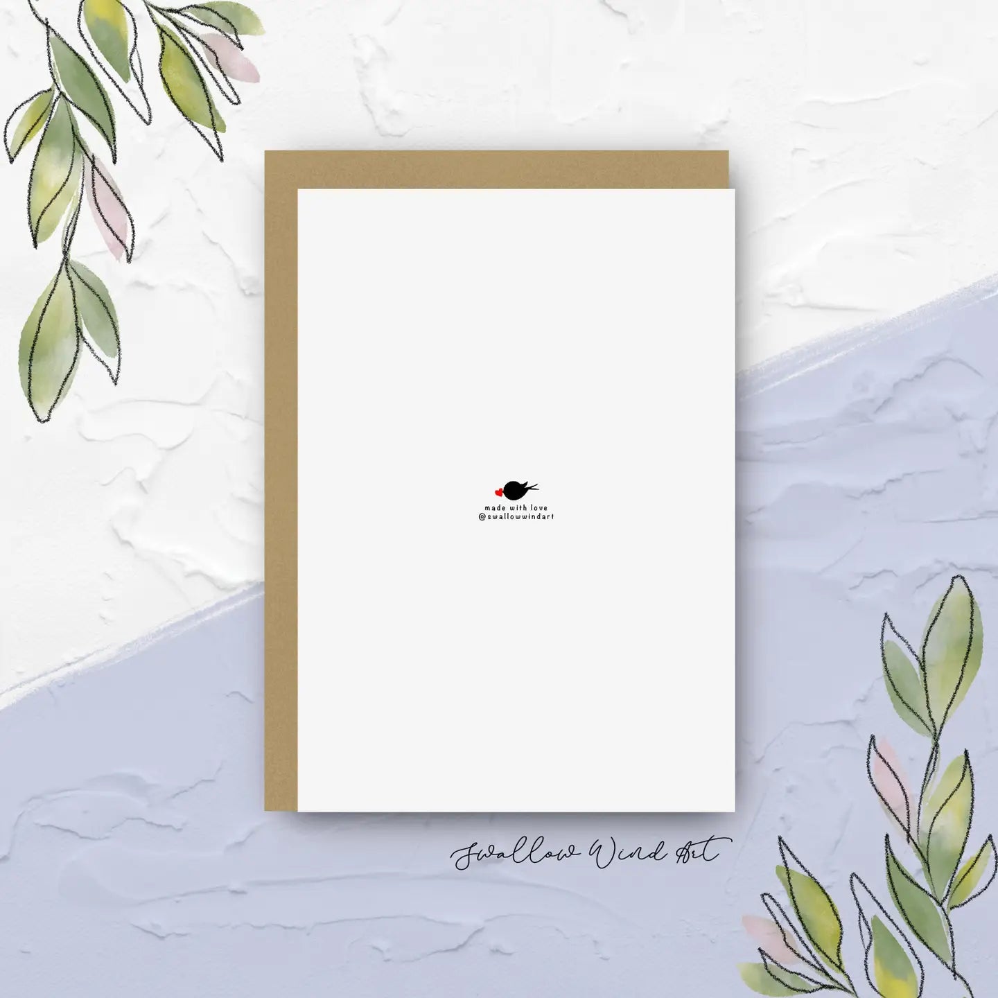 SWALLOW WIND ART - New Home New Beginning New Memories - Greeting Card