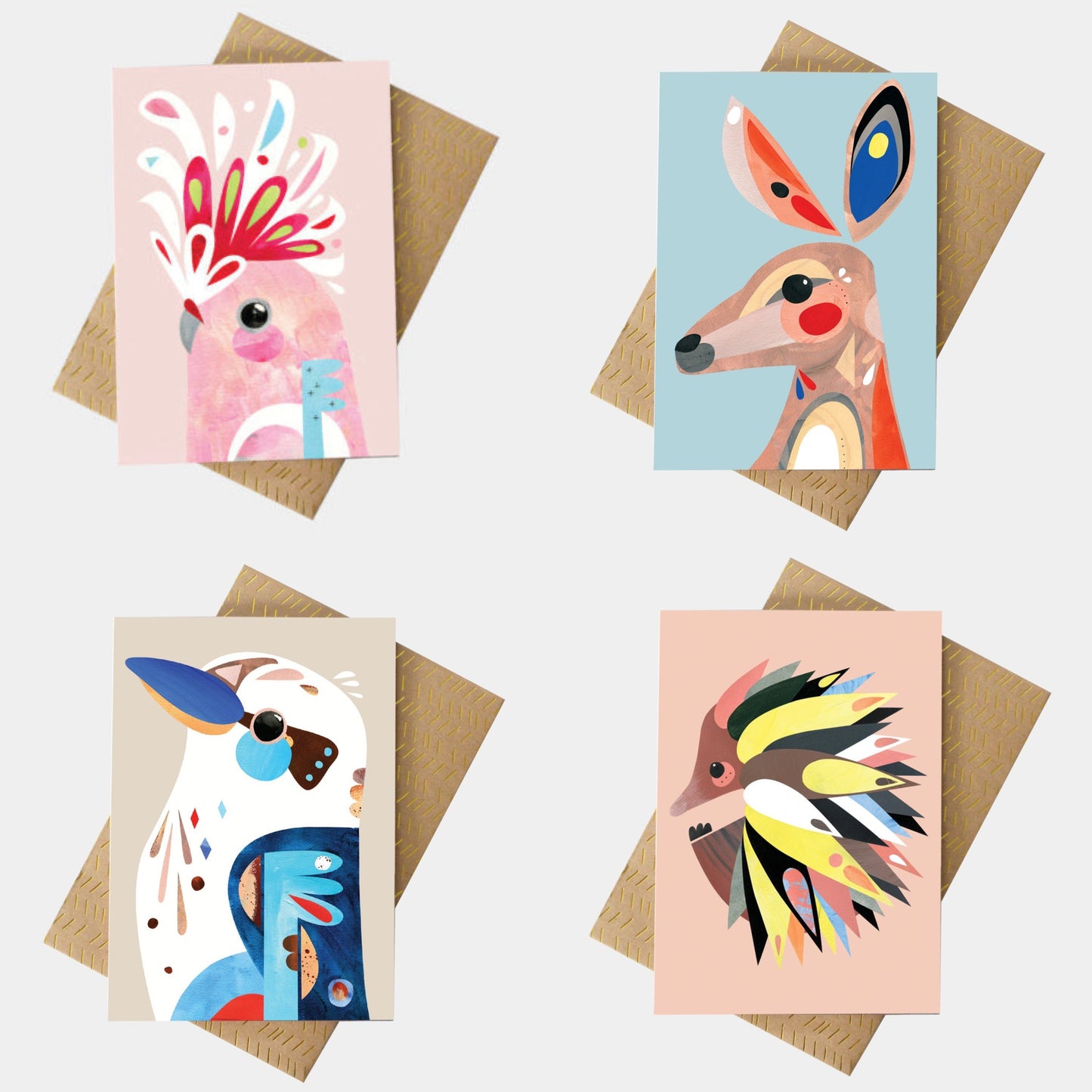 PETE CROMER - PINK COCKATOO- GREETING CARD
