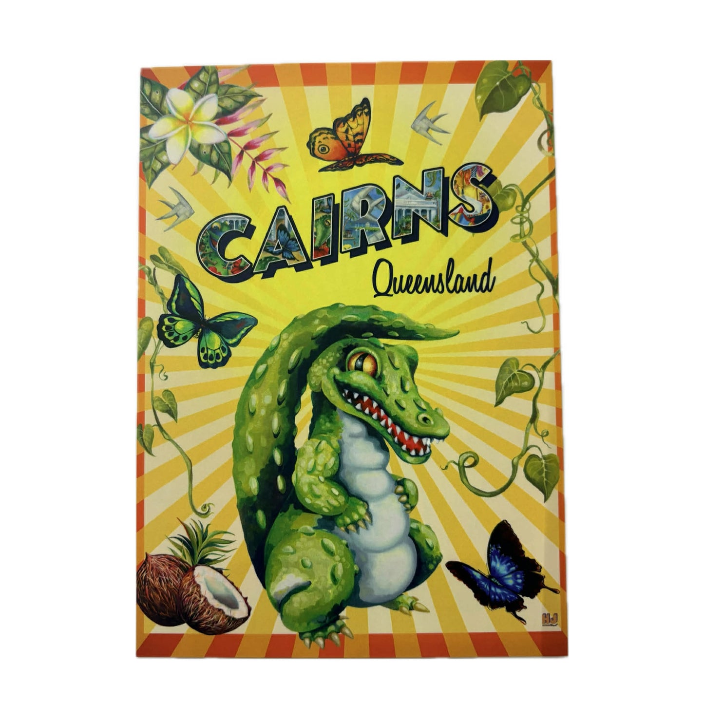 HAYLEY GILLESPIE - "CAIRNS CROCODILE" POSTCARD