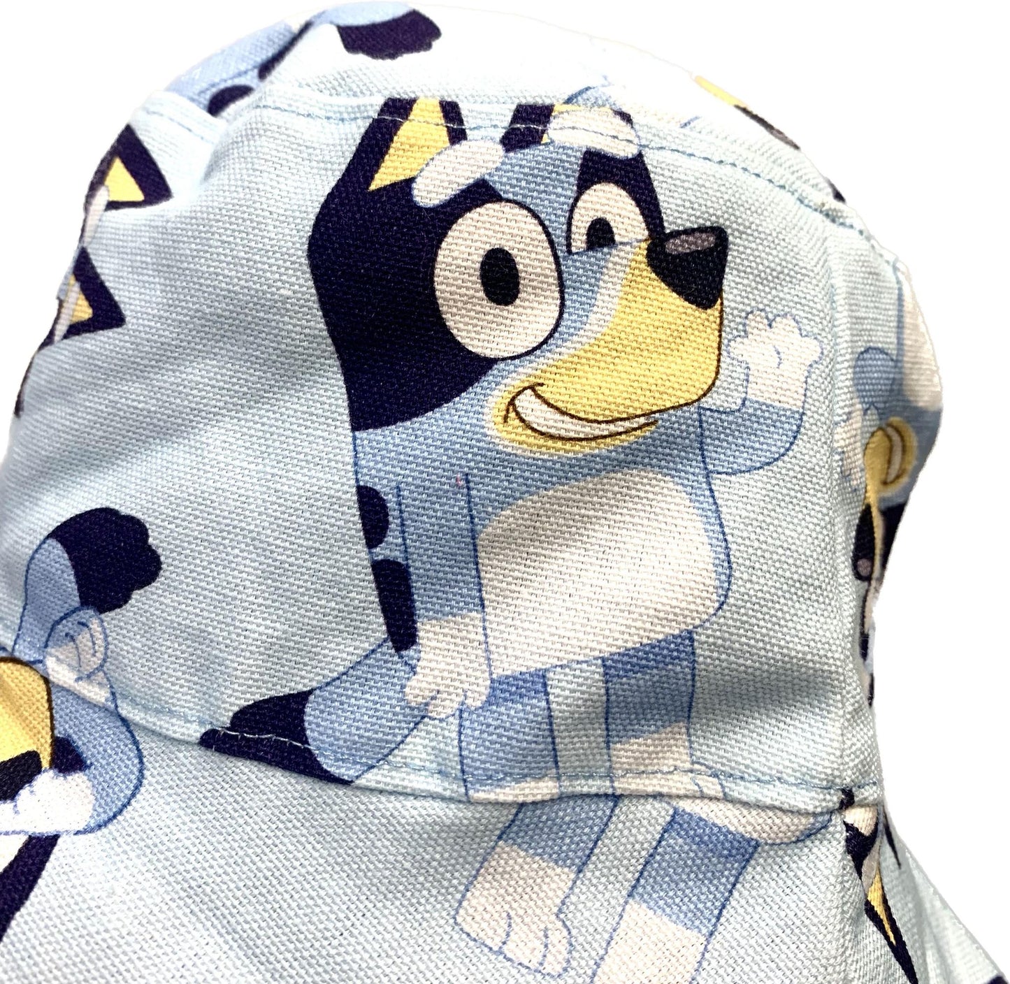 Teacups n Quilts- Blue Just Bluey Fabric Hat- Kids Size Medium