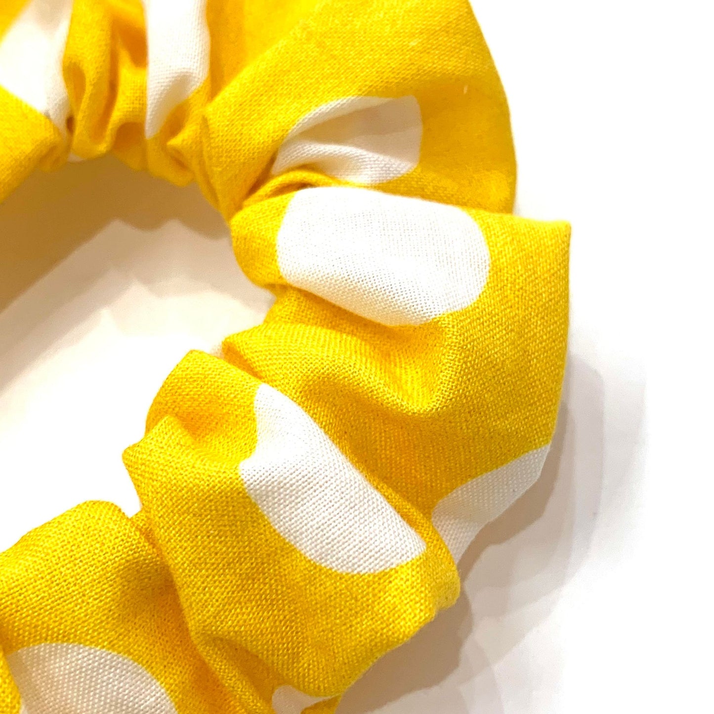 MUMMA WHOOPEE - "Yellow Dots" REGULAR SCRUNCHIES