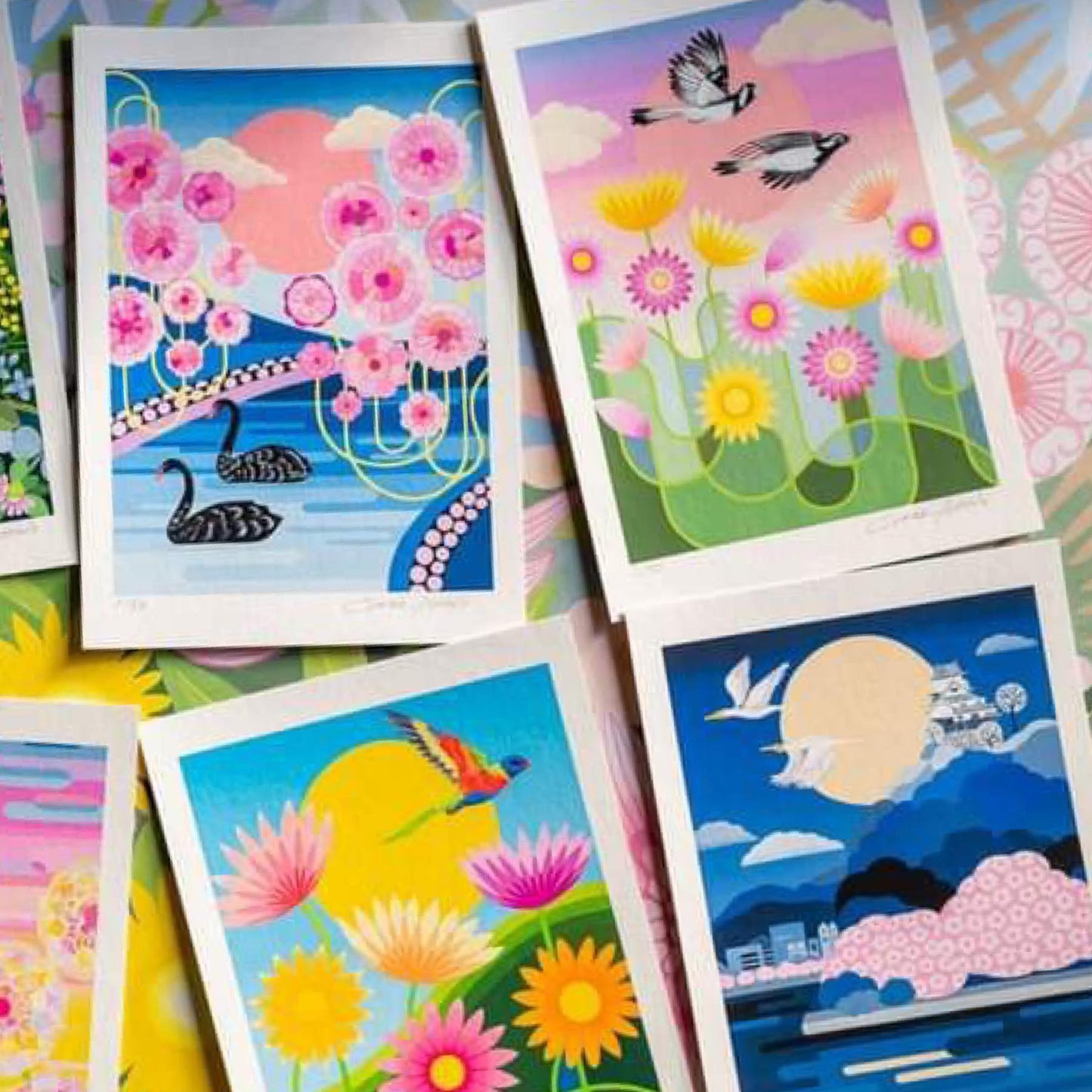 CLAIRE ISHINO- LARGE LIMITED EDITION A3 PRINTS- WIND BENEATH MY WINGS