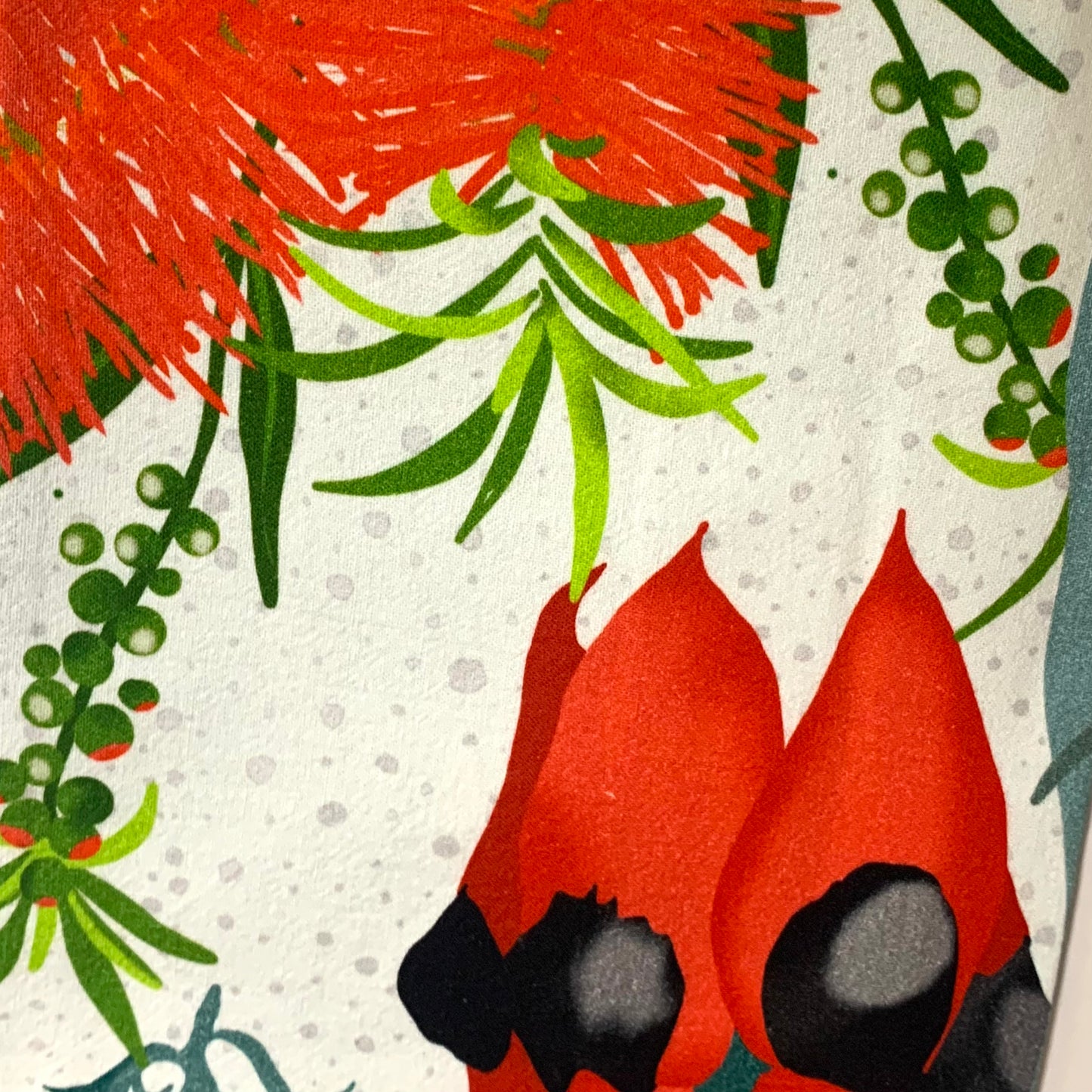 ESZTER'S CREATIONS - "Australian Wildflower"- Tea Towel