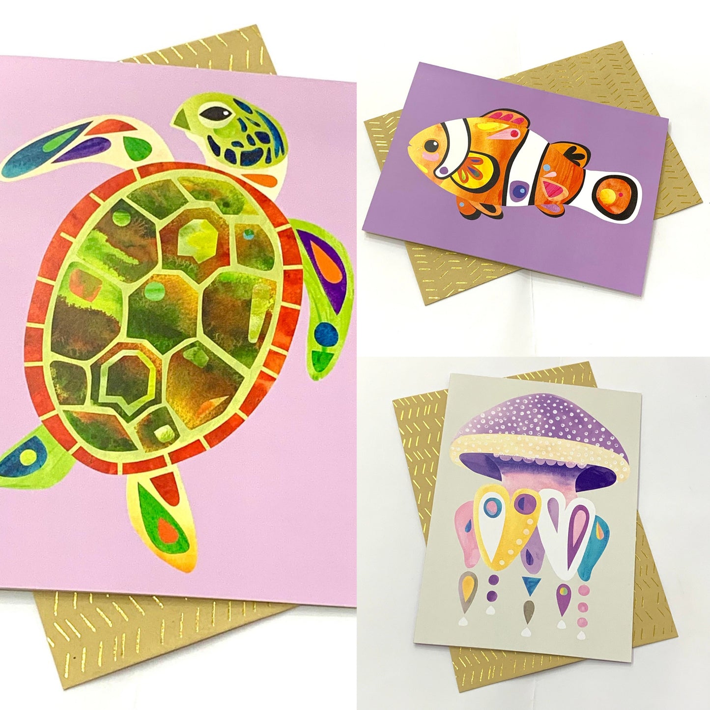 PETE CROMER - JELLYFISH GREETING CARD