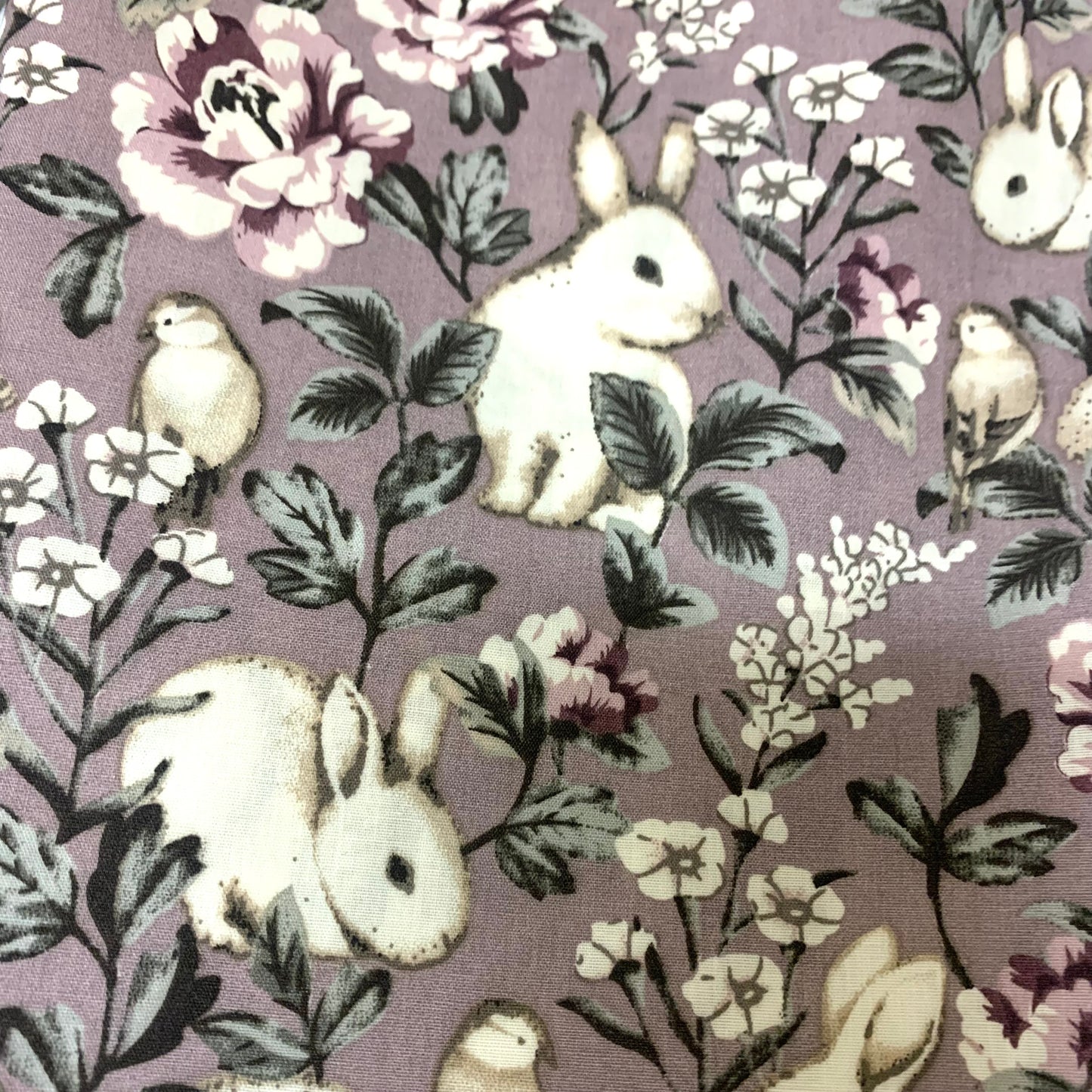 THIS BIRD HAS FLOWN - Woodland Rabbits- MEDIUM JUMBO SCRUNCHIE HEADBAND