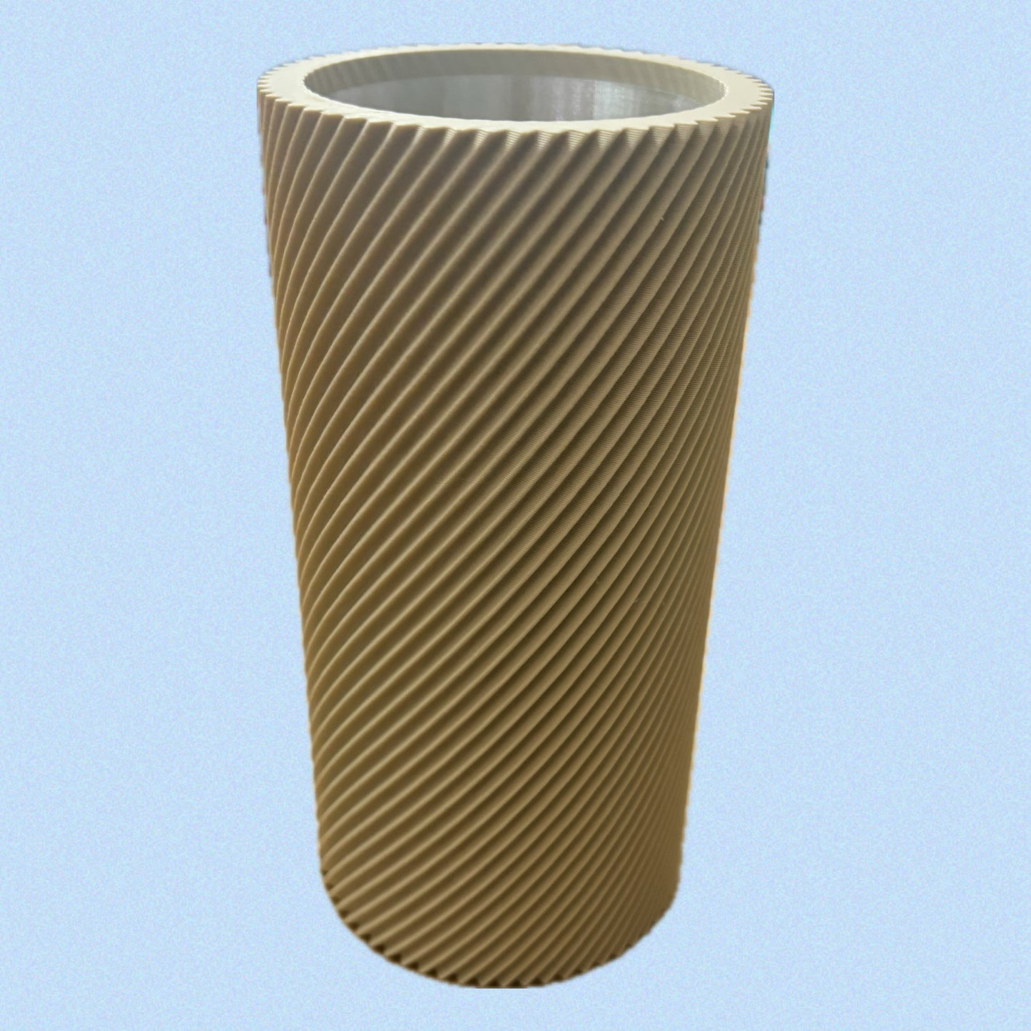 DWAYNSKI.3D - Spiral Vase Desert Tan