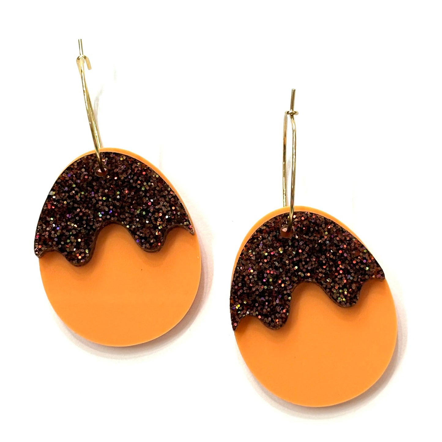 MAKIN' WHOOPEE - EASTER "Drippy Eggs" HOOP EARRINGS