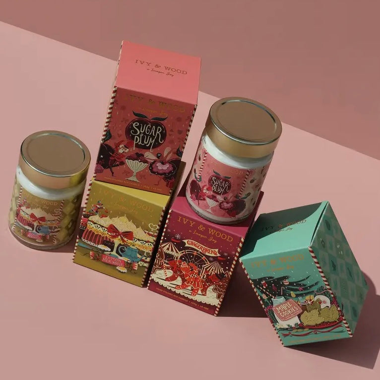 IVY & WOOD - "Sugar Plum"-Limited Edition Christmas Candle