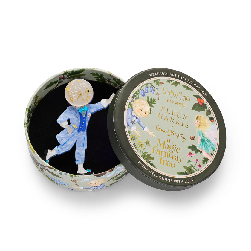 ERSTWILDER - "Moonface" Brooch - Fleur Harris x Enid Blyton - THE MAGIC FARAWAY TREE
