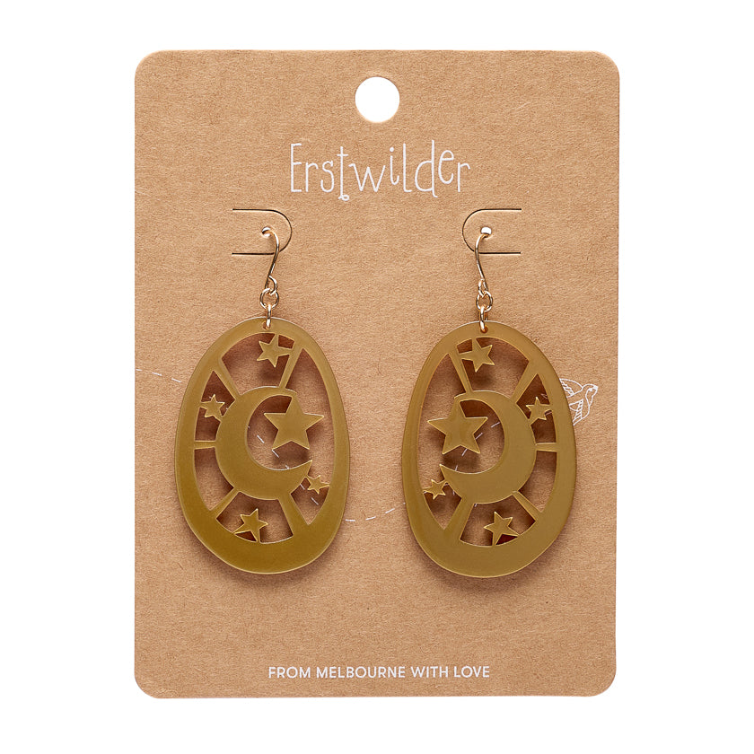 ERSTWILDER - Moonlight Drop Earrings Gold - Pete Cromer Fairy Tales: Part 2