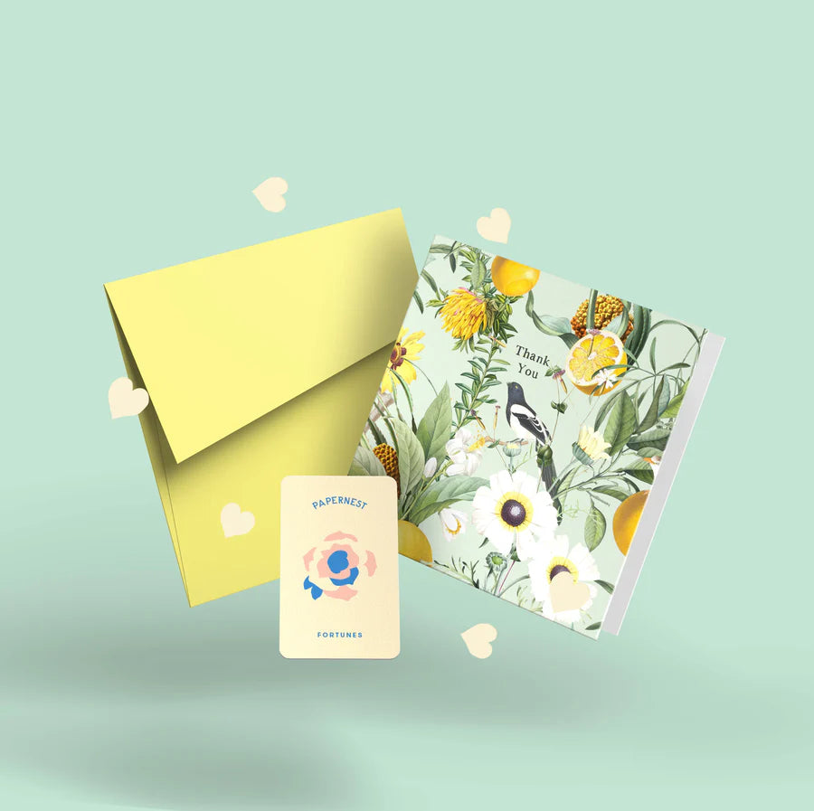 PAPERNEST - Thank You Birds & Lemons Card