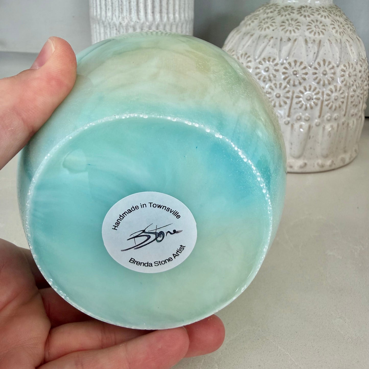 BRENDA STONE ART - Medium Resin Bowl 4