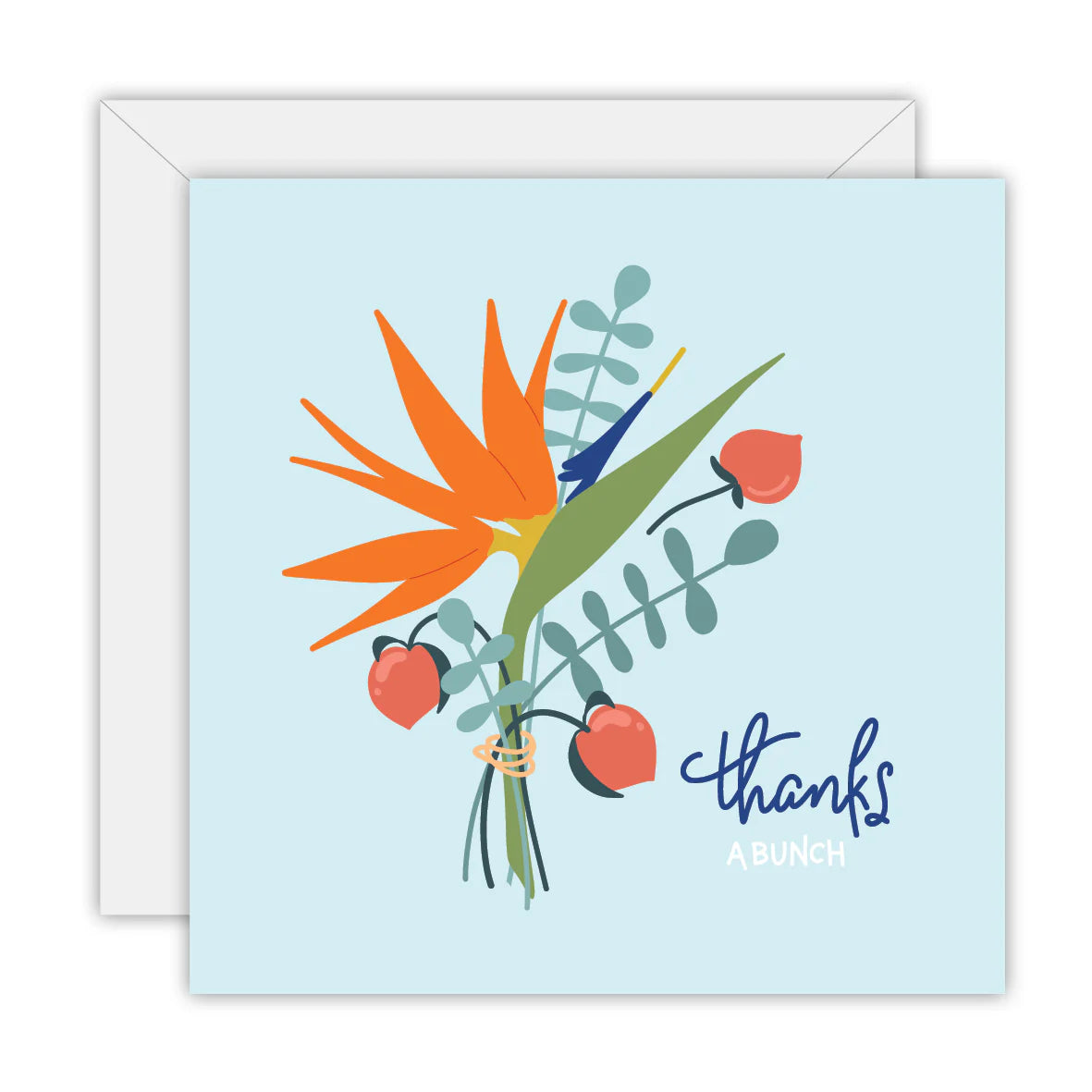 TO THE MOON & BACK PRINTS- "THANKS A BUNCH"- Greeting Card