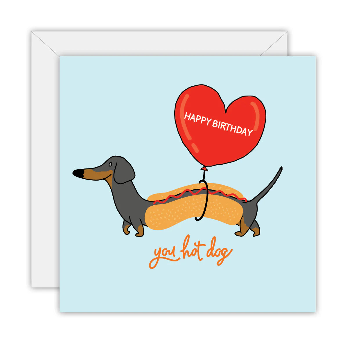 TO THE MOON & BACK PRINTS- "HOT DOG"- Greeting Card