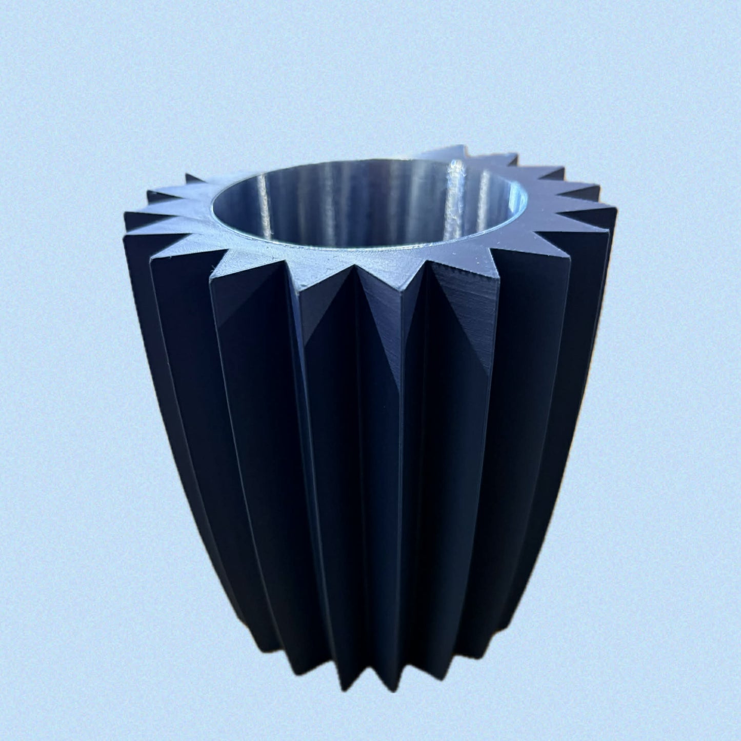 DWAYNSKI.3D - "Starburst" Short Vase Dark Blue