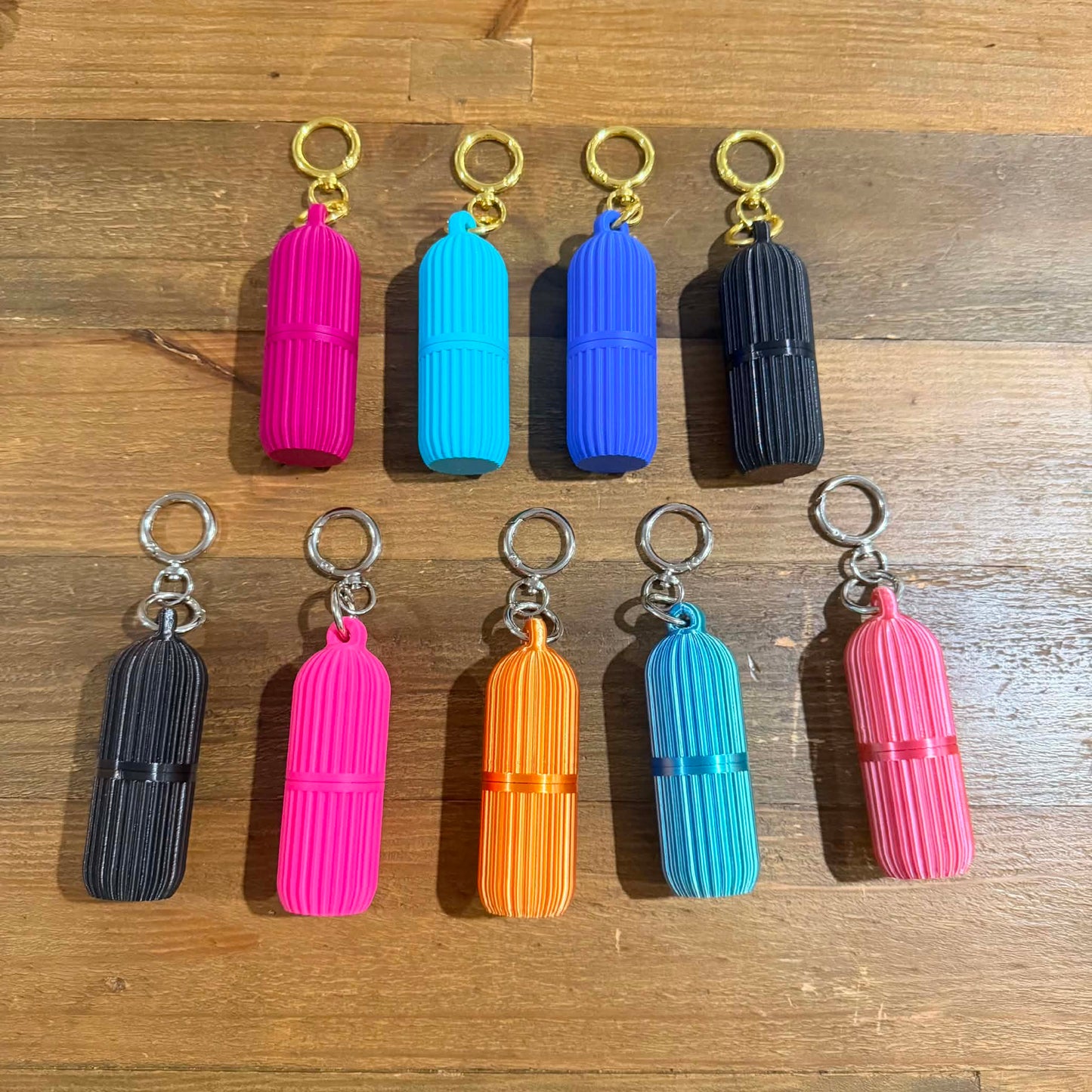 DWAYNSKI.3D - NEON PINK - LIPPIA Lip Balm/Lipstick Holder Keychain