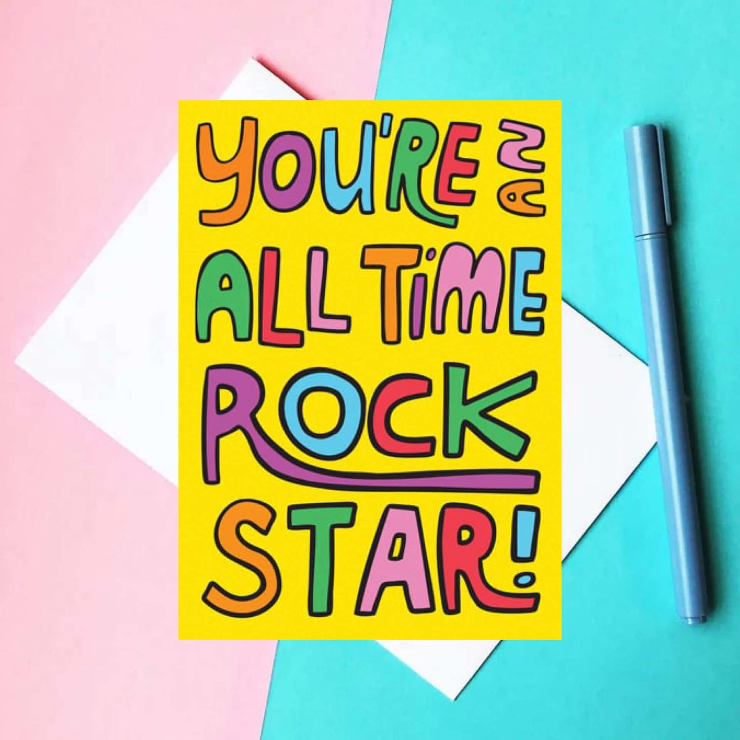 ABLE & GAME- You're an All Tome Rockstar! - Blank Greeting Cards