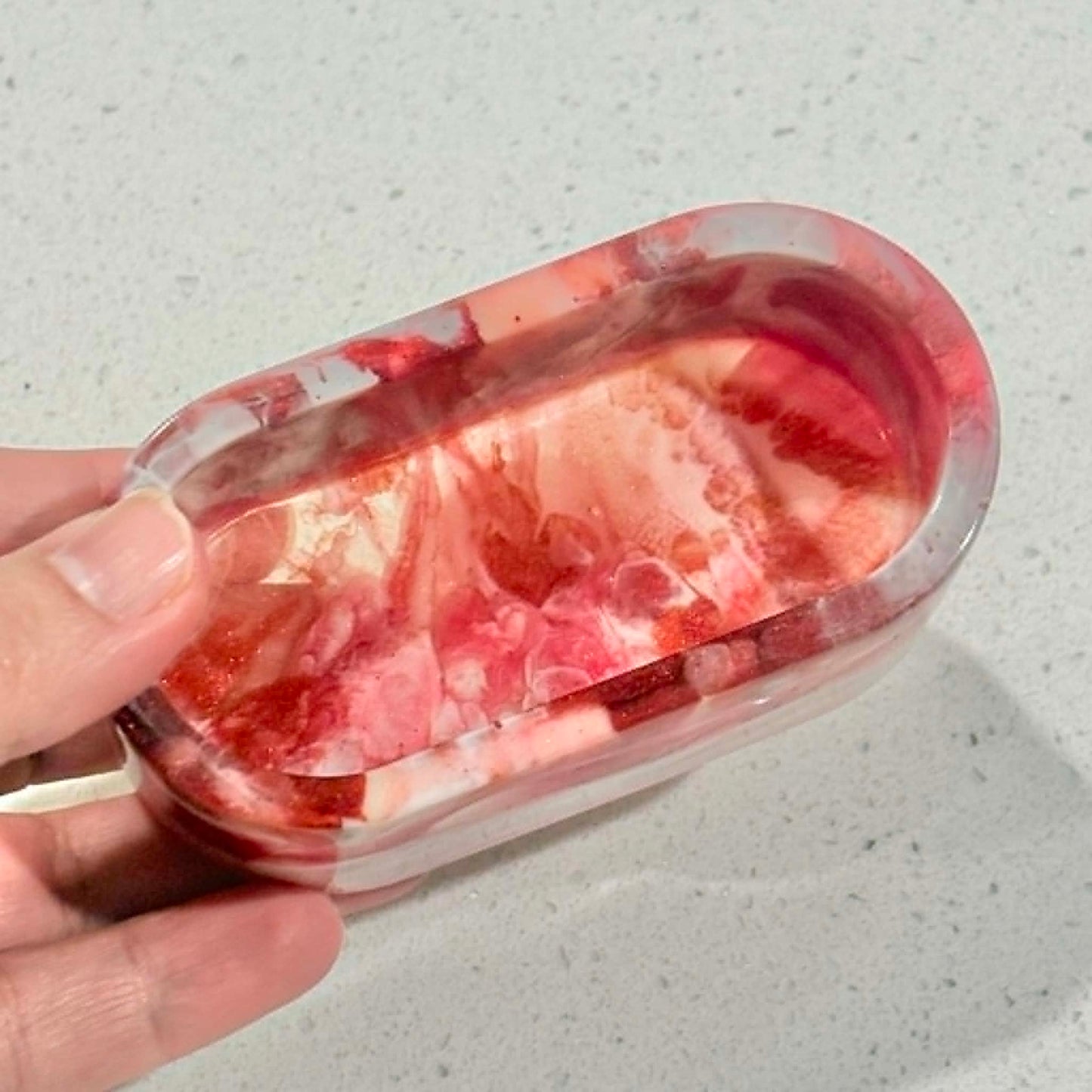 BRENDA STONE ART - Resin Oval Trinket Tray 3