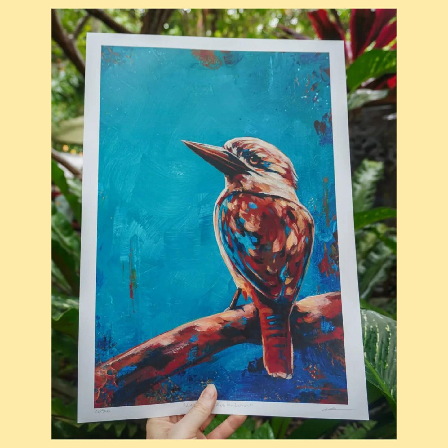 AKASHA MEAD ART- "Laughing Kookaburra" A4 Fine Art Print