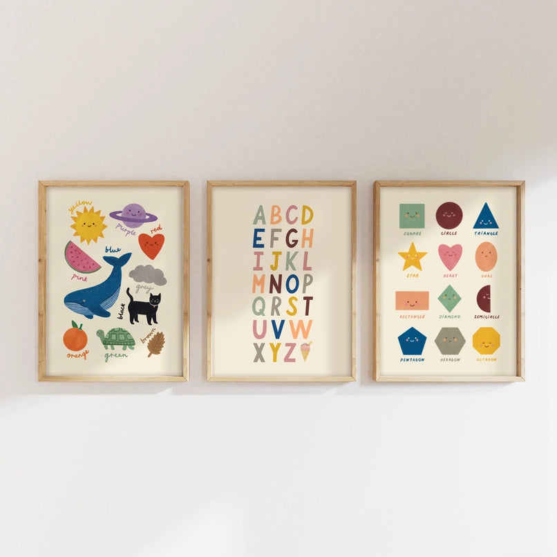 LAUREN SISSONS STUDIO- Colours Print - A3 Educational Kid's Wall Art