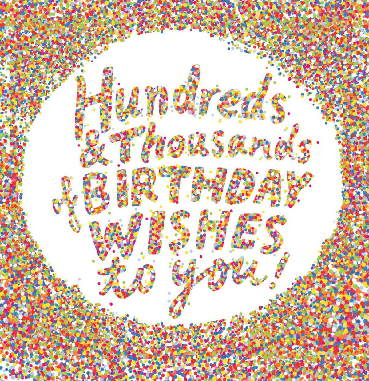 NUOVO - 100s & 1000s Of Birthday Wishes- GREETING CARD- By Cat MacInnes