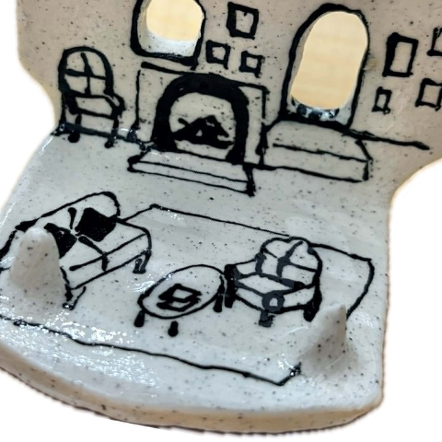 BELOVED POTTERY - Village - Tea Light/Jewelry Holder #1