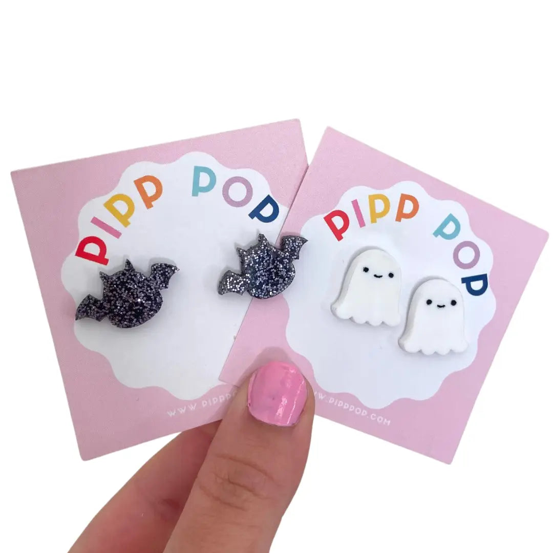 PIPP POP- Halloween Bat Studs