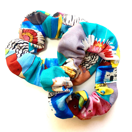 MUMMA WHOOPEE - Regular "Birdie Paradise" Scrunchies