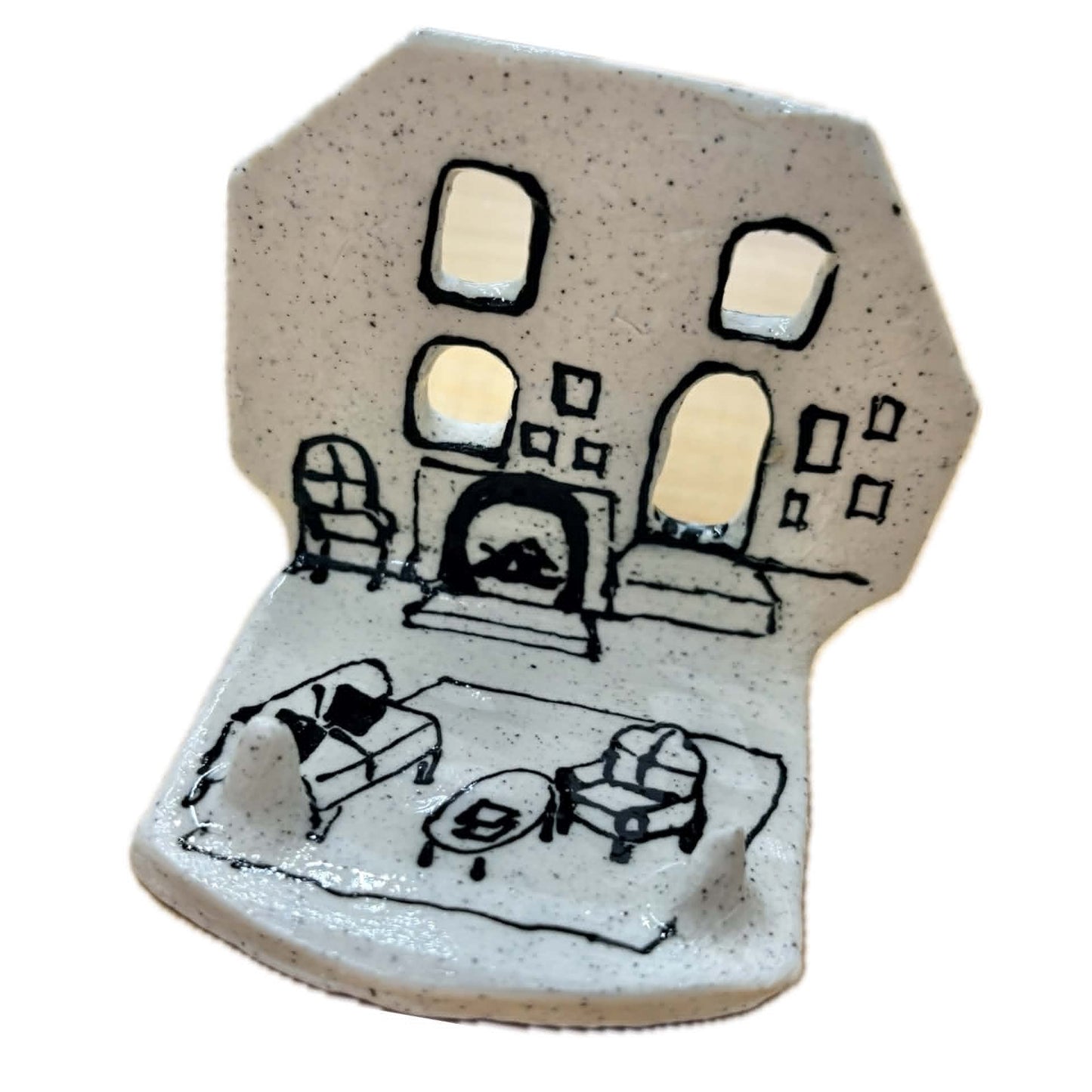 BELOVED POTTERY - Village - Tea Light/Jewelry Holder #1
