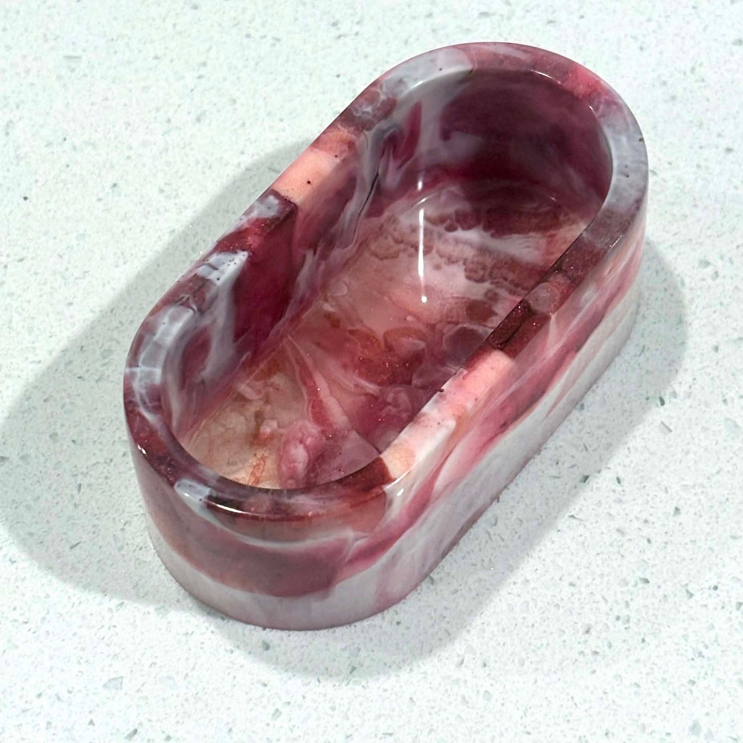 BRENDA STONE ART - Resin Oval Trinket Tray 3