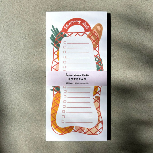 LAUREN SISSON STUDIO- "Shopping List" - Magnetic Notepad