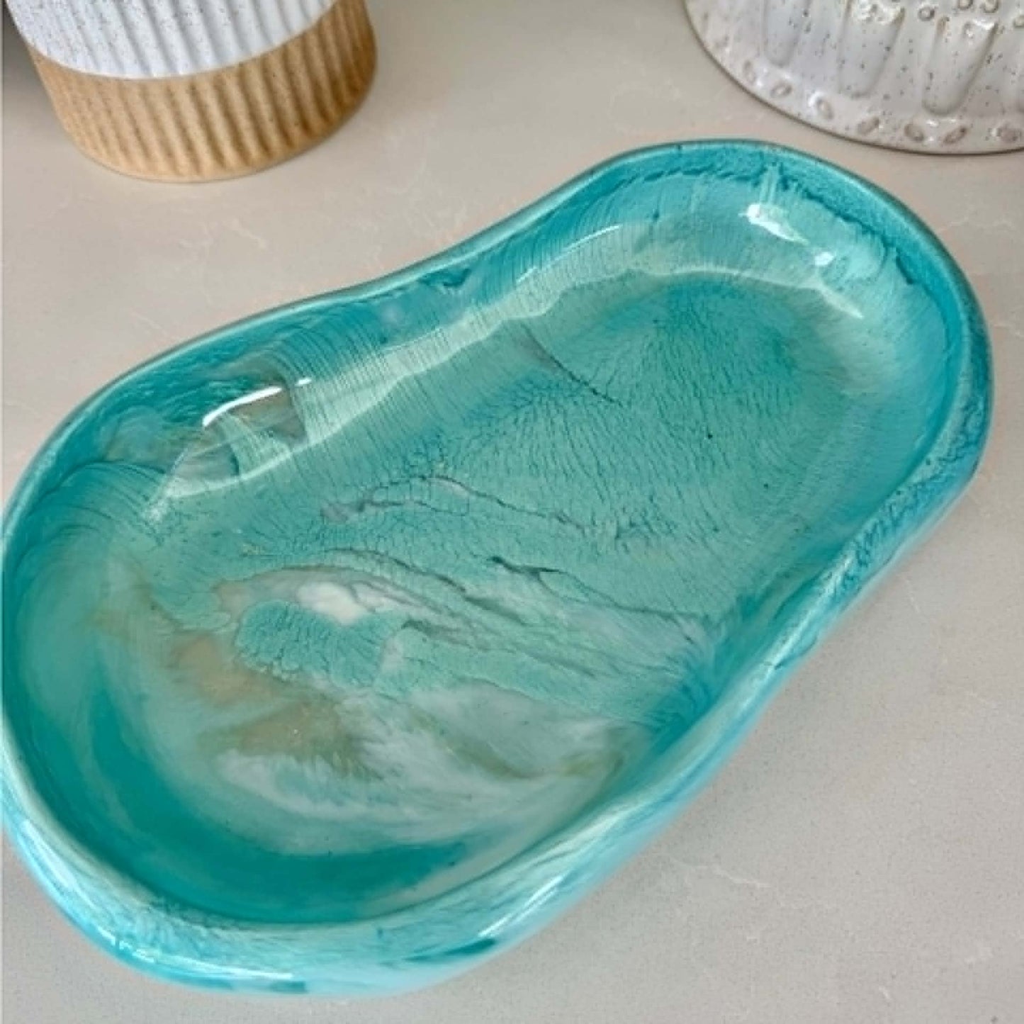 BRENDA STONE ART - Large Ocean Pool Bowl 2