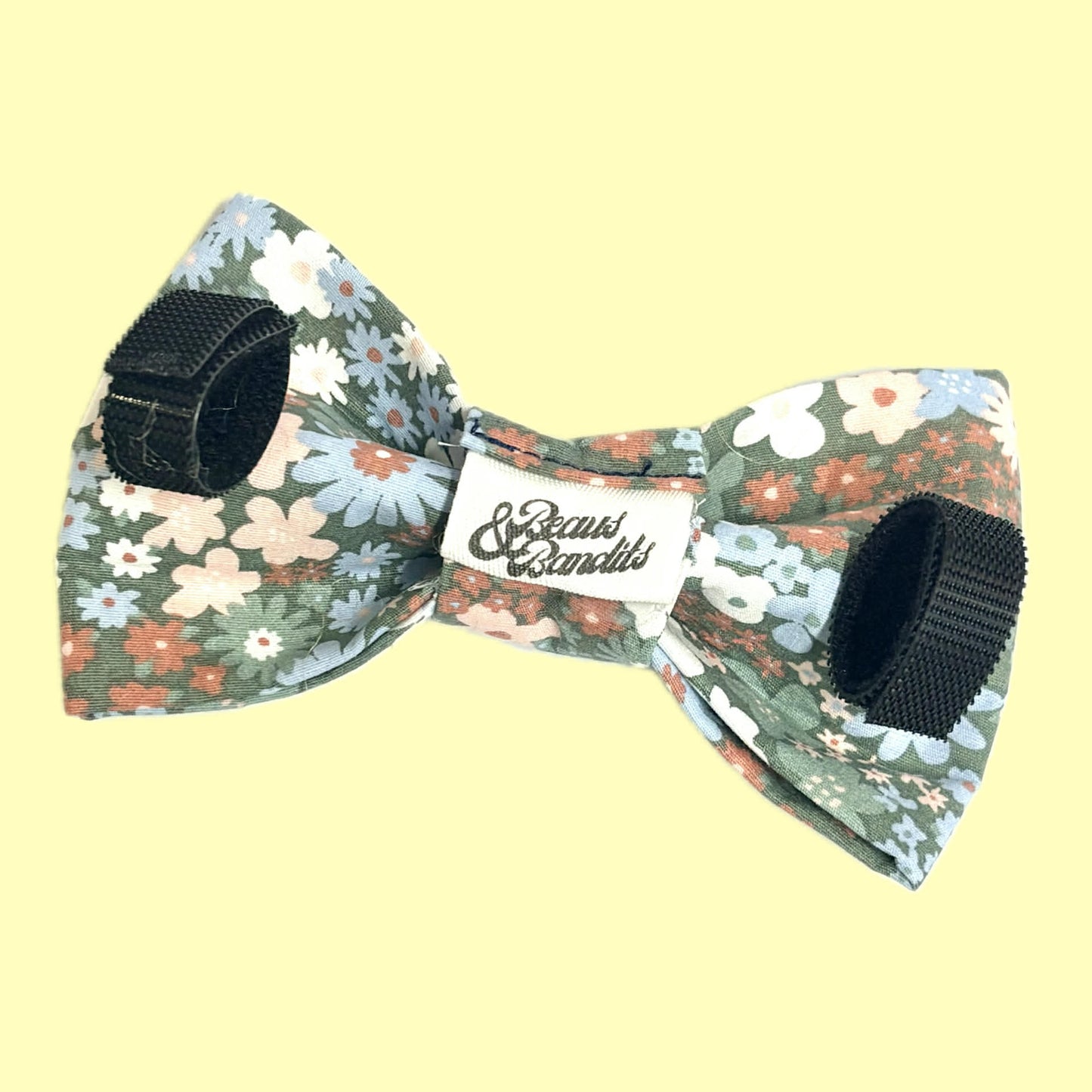 BEAUS AND BANDITS - DOGGY BOW TIE - FLOWER GARDEN - MEDIUM