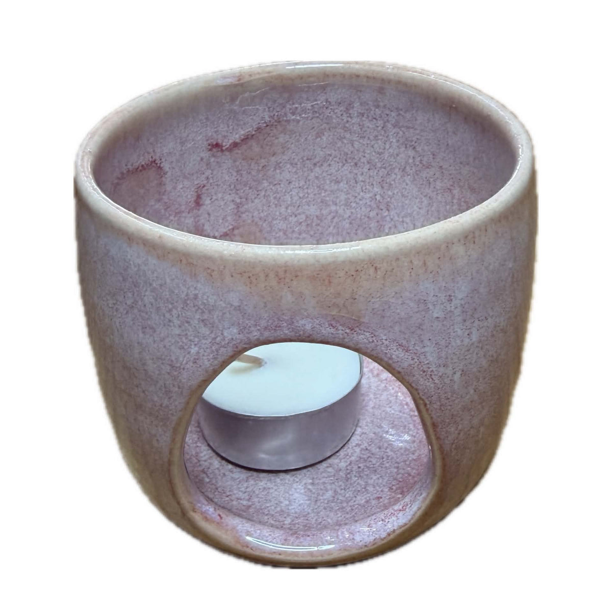 EARTH BY HAND- Pink Ceramic Tealight Holder