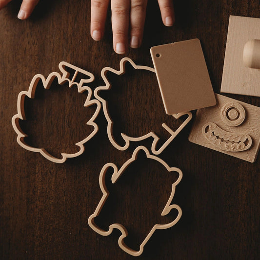 KINFOLK PANTRY- Monster Stamp Play Bundle - Eco Playdough Tools