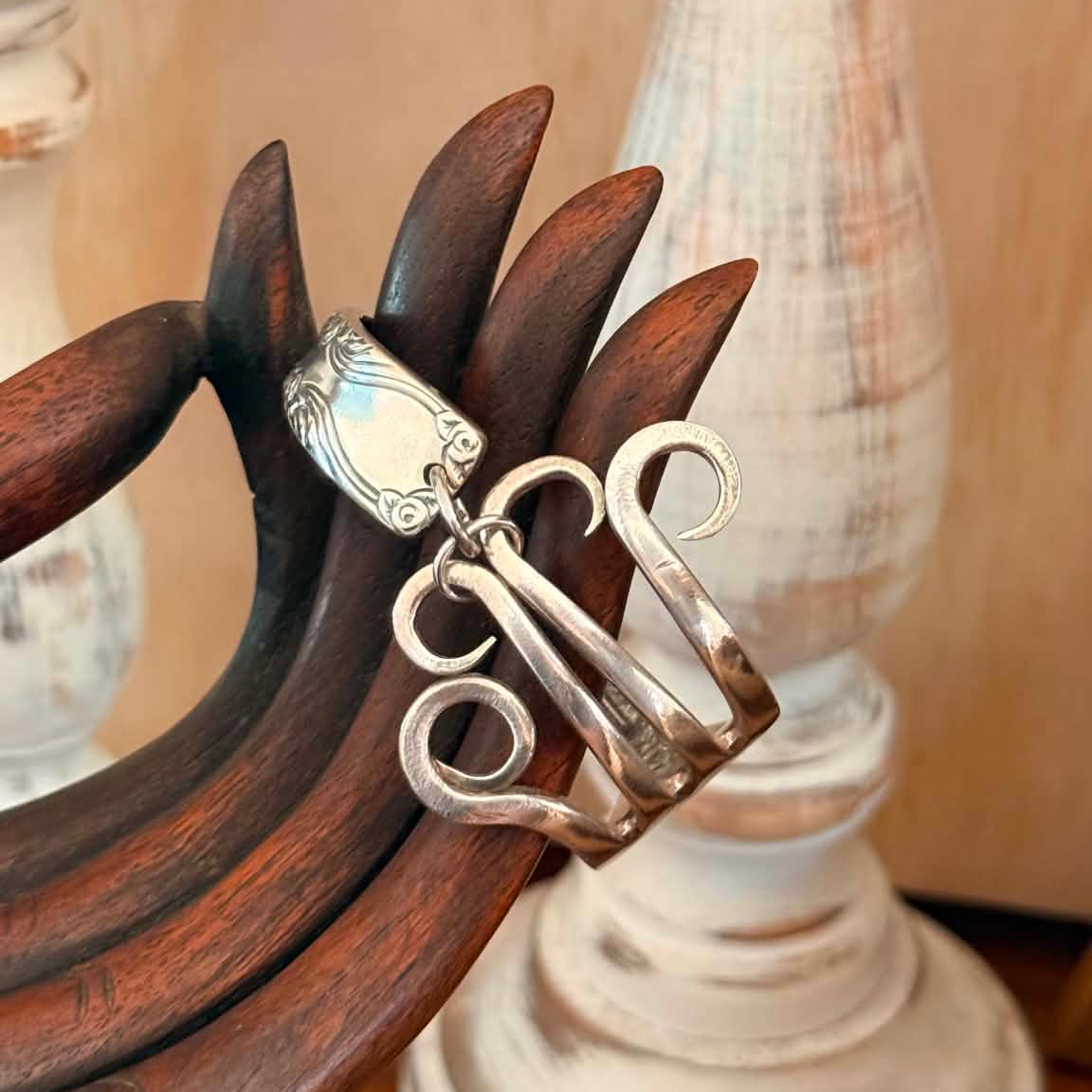 MOLLY MADE- Hand Formed Vintage Fork Bracelet