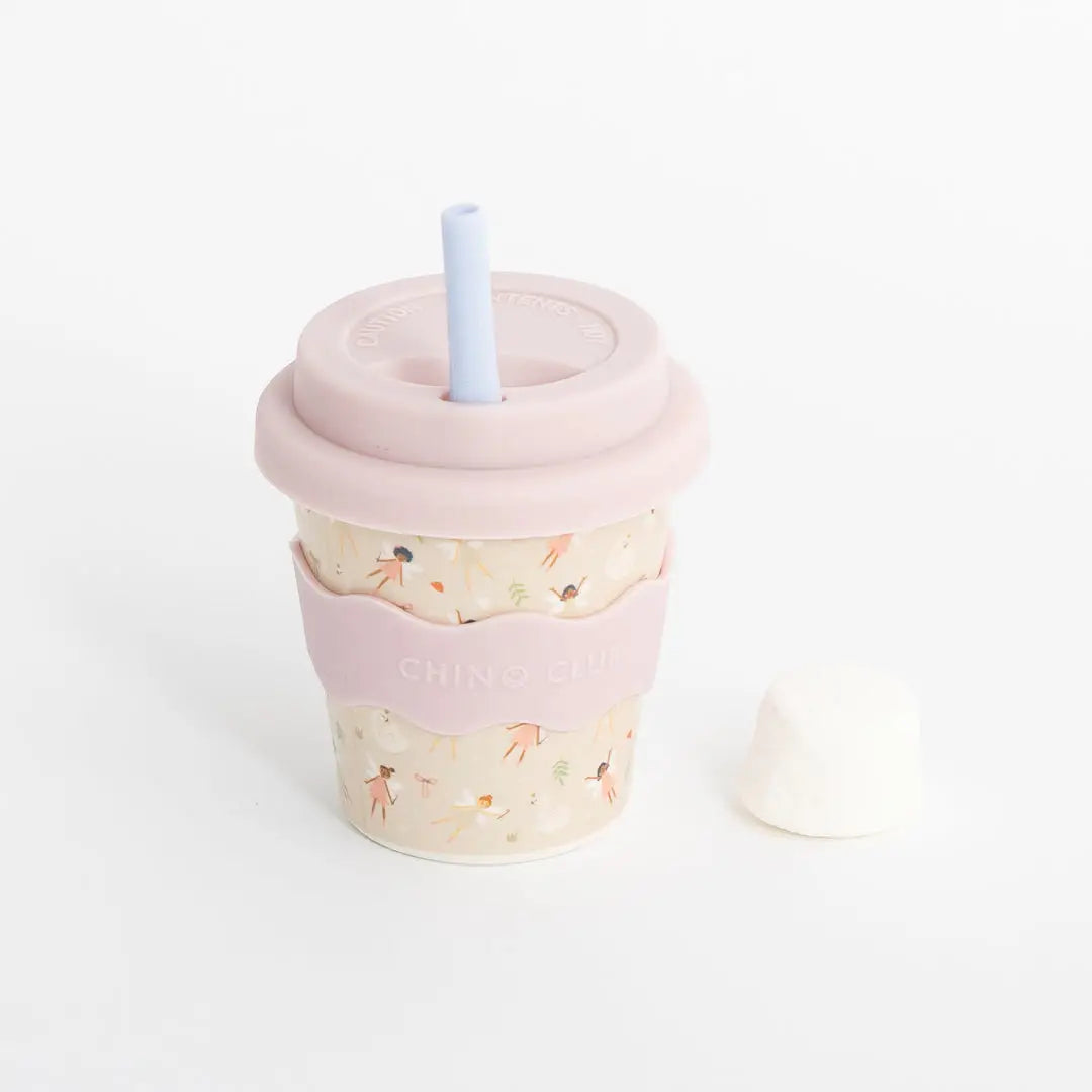 CHINO CLUB- Kids 4oz Reusable Babychino Cup- Fairy