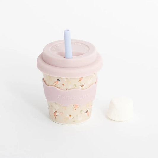 CHINO CLUB- Kids 4oz Reusable Babychino Cup- Fairy