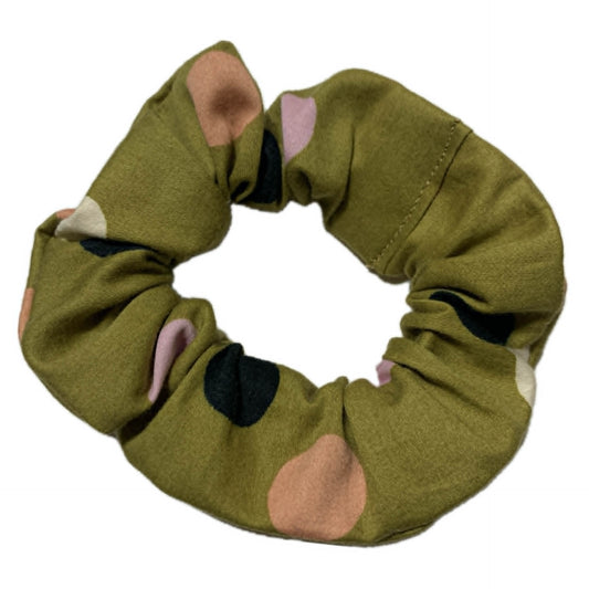 MUMMA WHOOPEE - "Olive Spots" REGULAR SCRUNCHIES