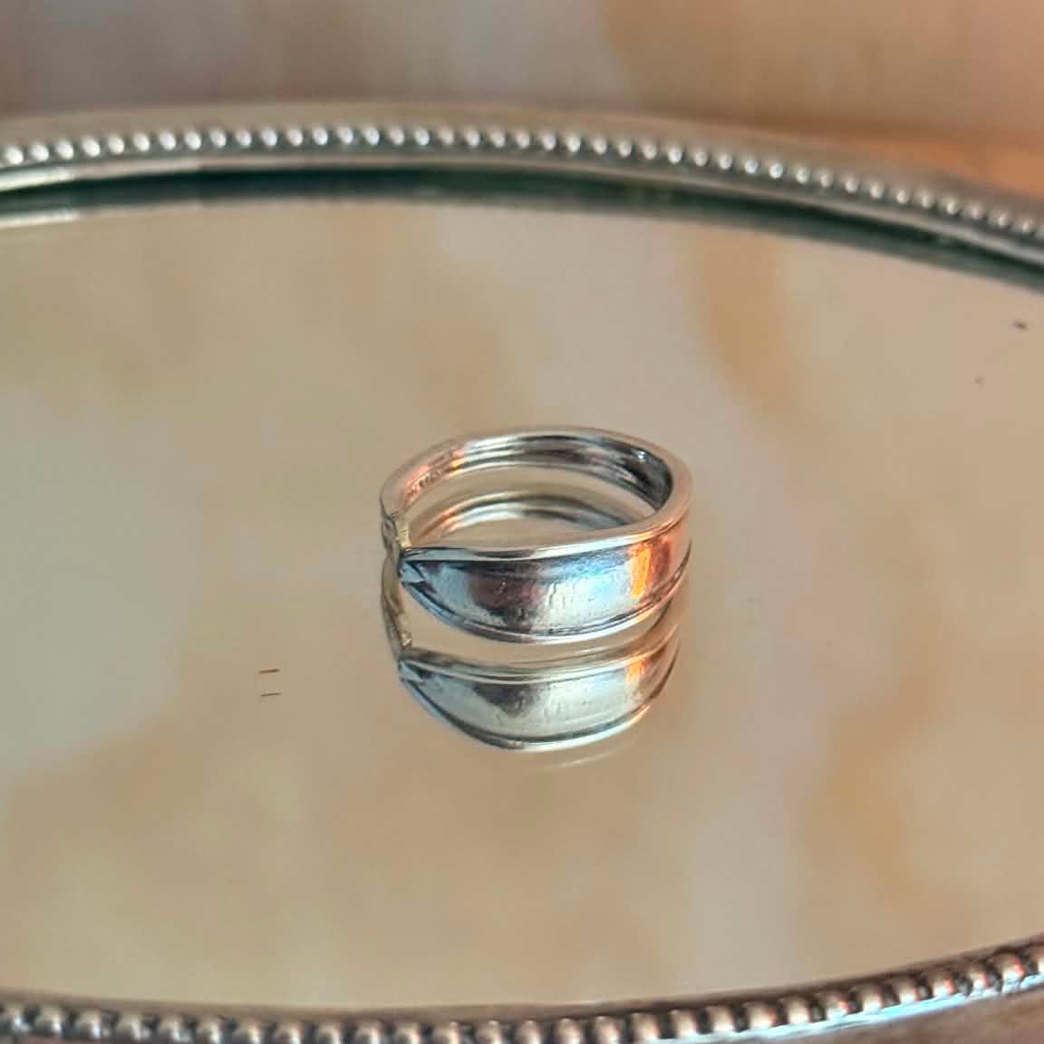 MOLLY MADE - 'Demitasse' Vintage Spoon Handle Band Ring