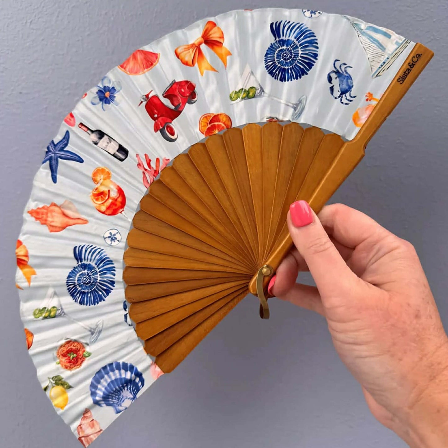 SISTA & CO. - BESPOKE HAND FANS - Take Me Away - Mini