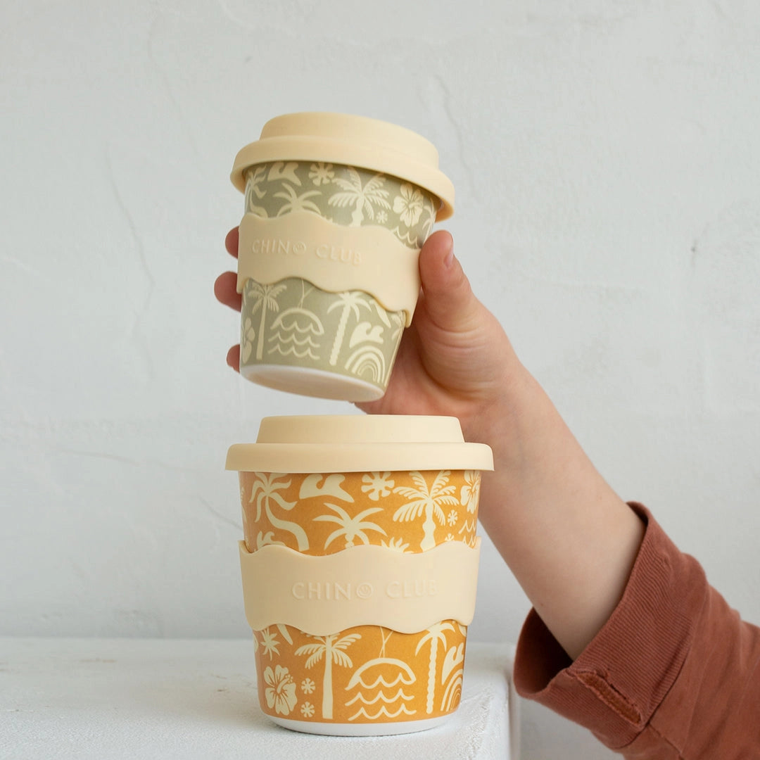 CHINO CLUB- Kids 4oz Reusable Babychino Cup- Moana