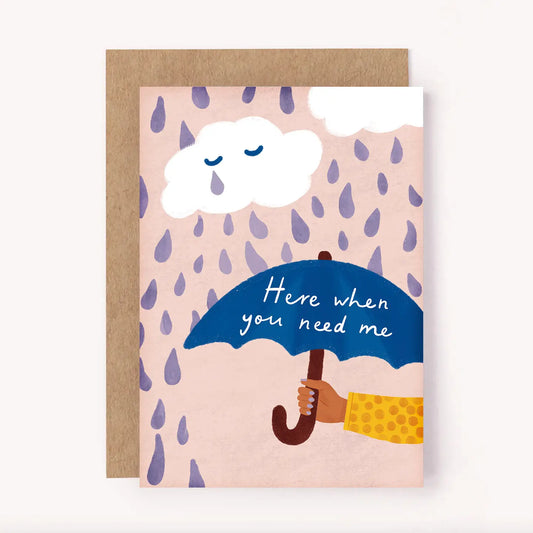 LAUREN SISSON STUDIO- "Here When You Need Me" - Blank Greeting Card