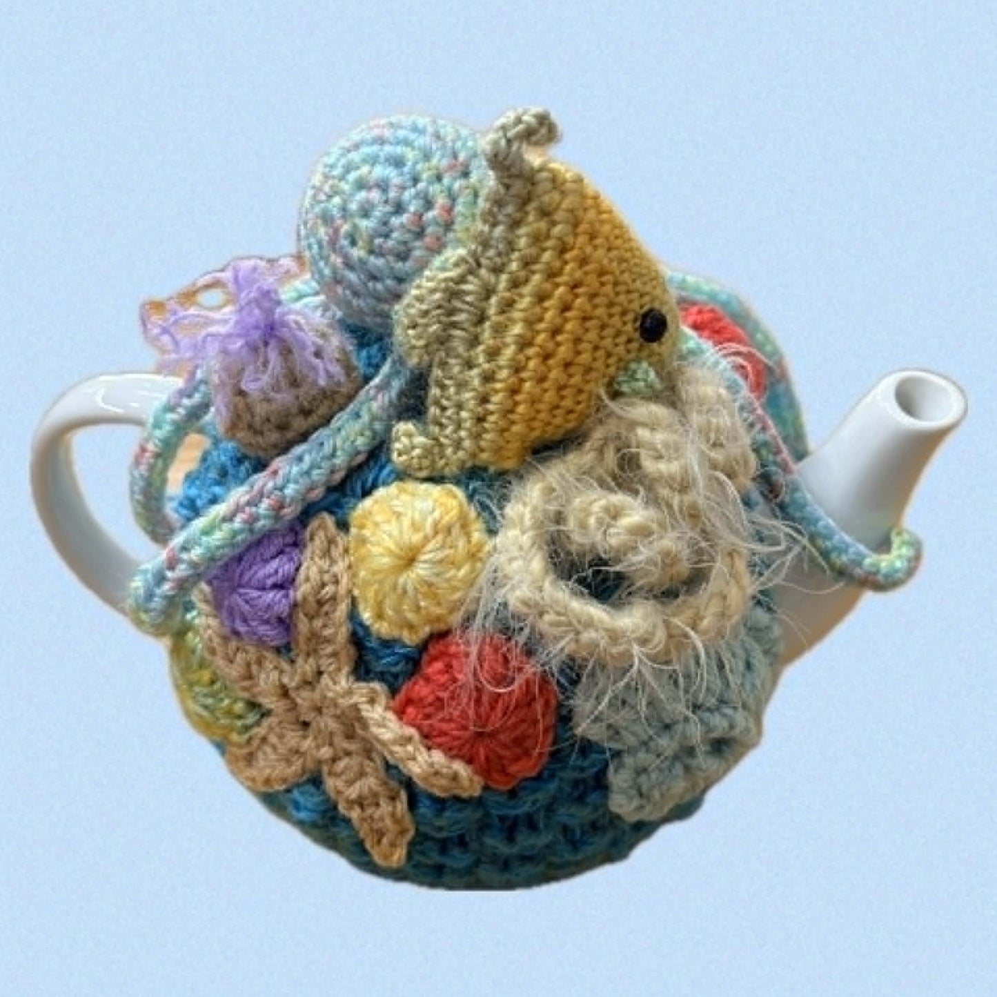BEAKNITS- CROCHET TEA COSY- OCTOPUS’ GARDEN 2