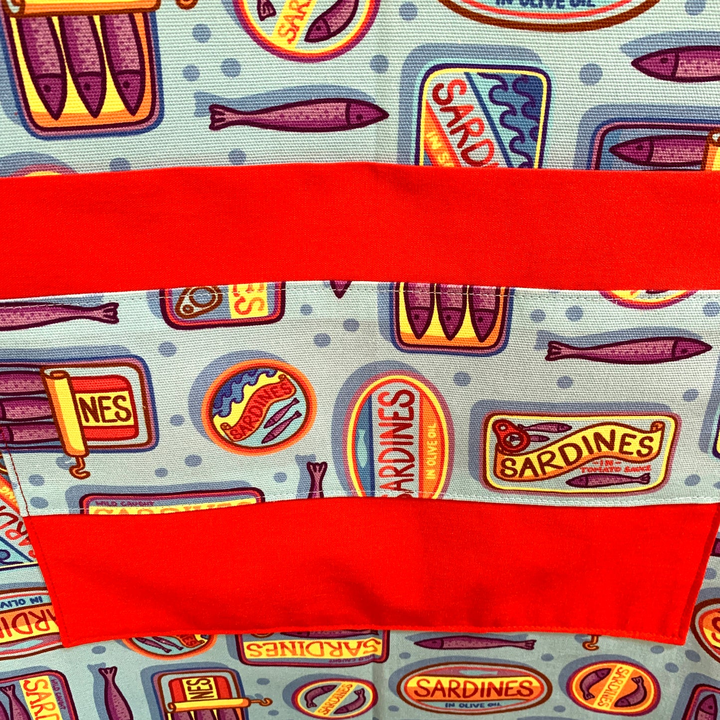 MUMMA WHOOPEE - "Sardines- With Red" APRON