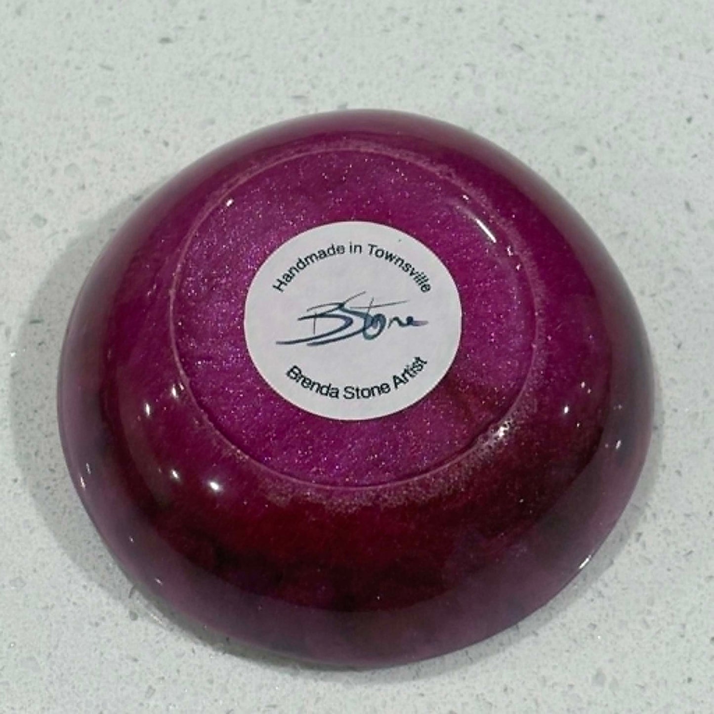BRENDA STONE ART - Mini Scallop Resin Bowl 5
