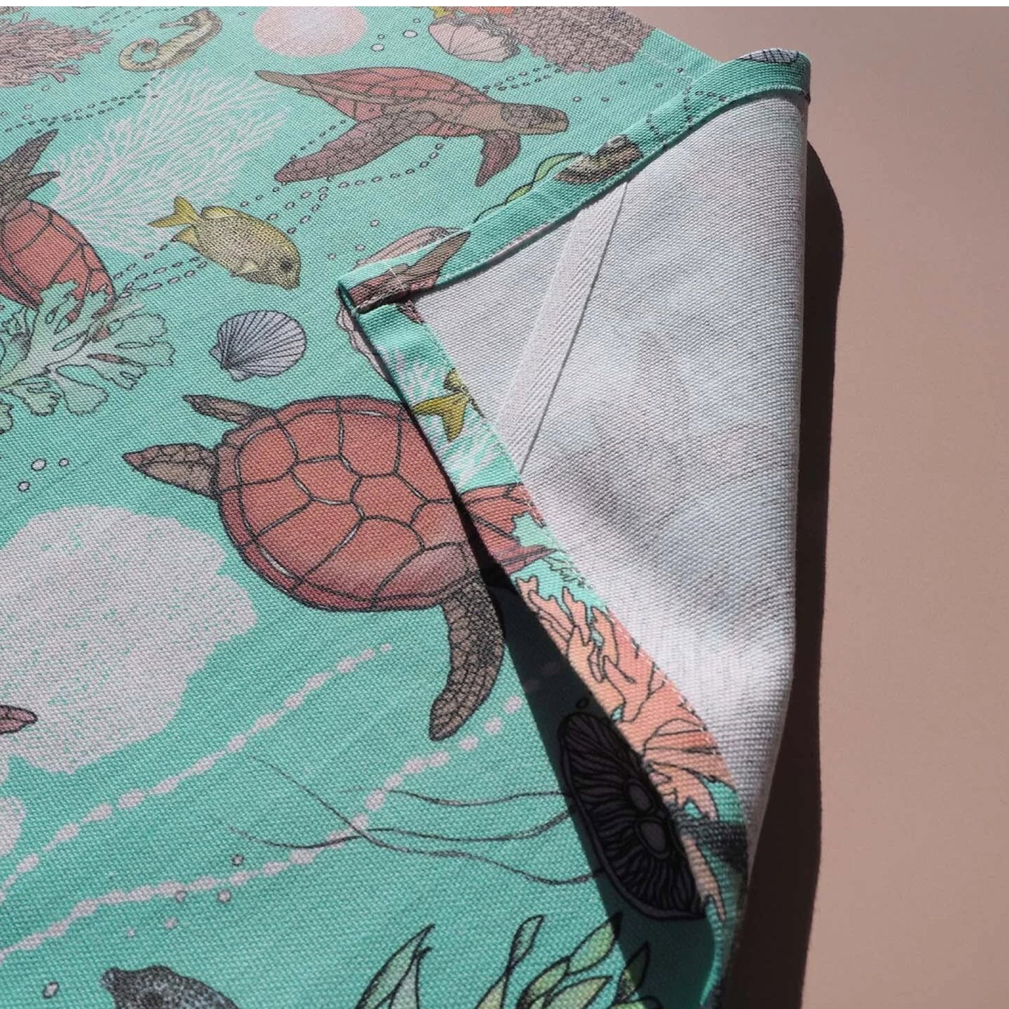 THE SCENIC ROUTE - "SEA TURTLES"- Cotton Art Tea Towel