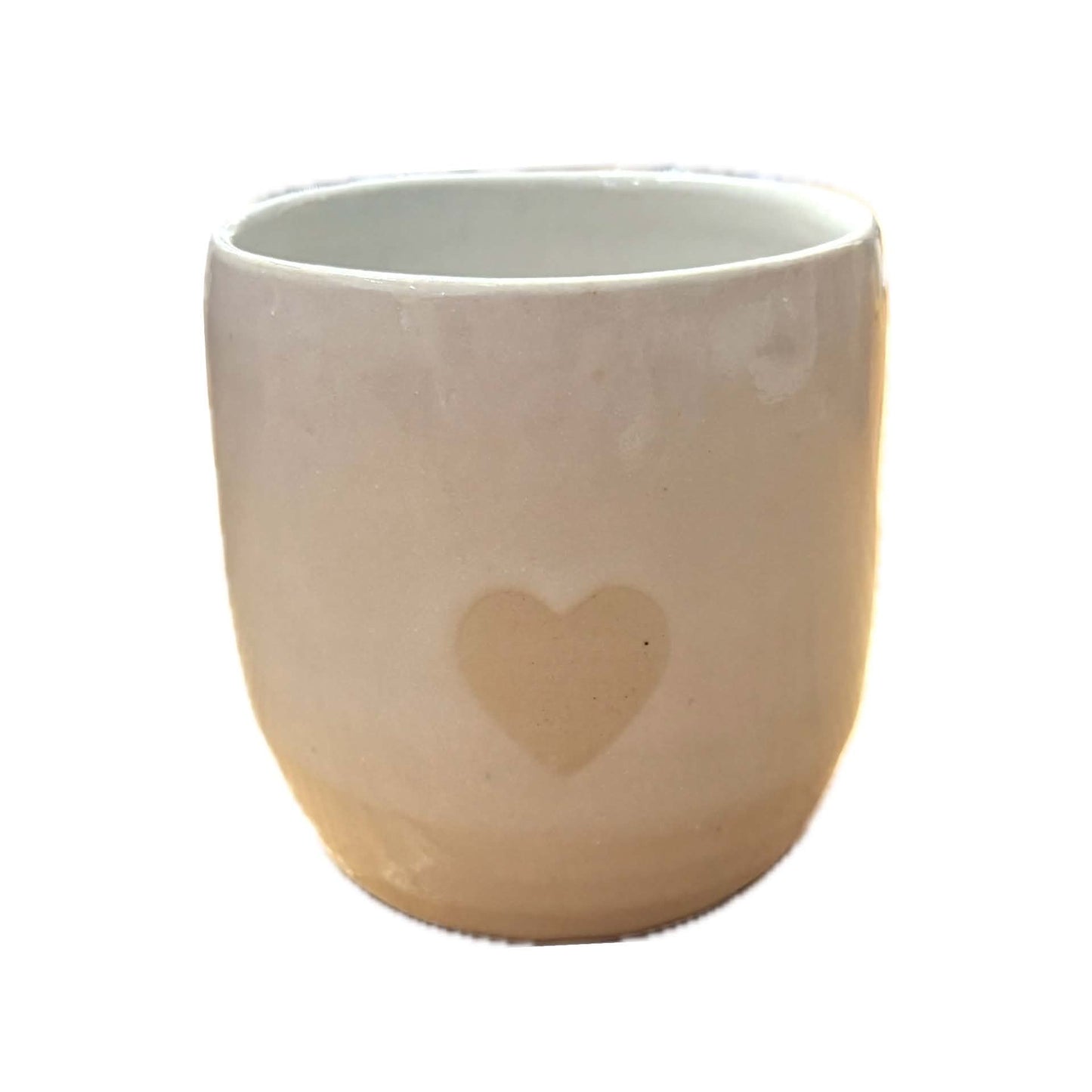 EARTH BY HAND- Latte Love Mugs - White Glaze