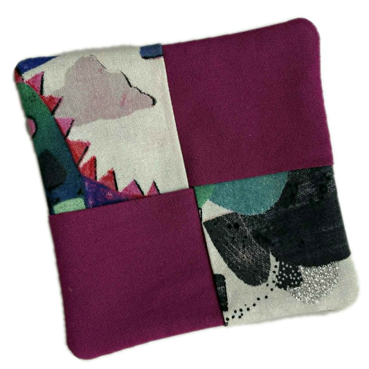 MUMMA WHOOPEE- SINGLE WINE GLASS SLIPPER/COASTERS- Laura Blythman "Dragons"