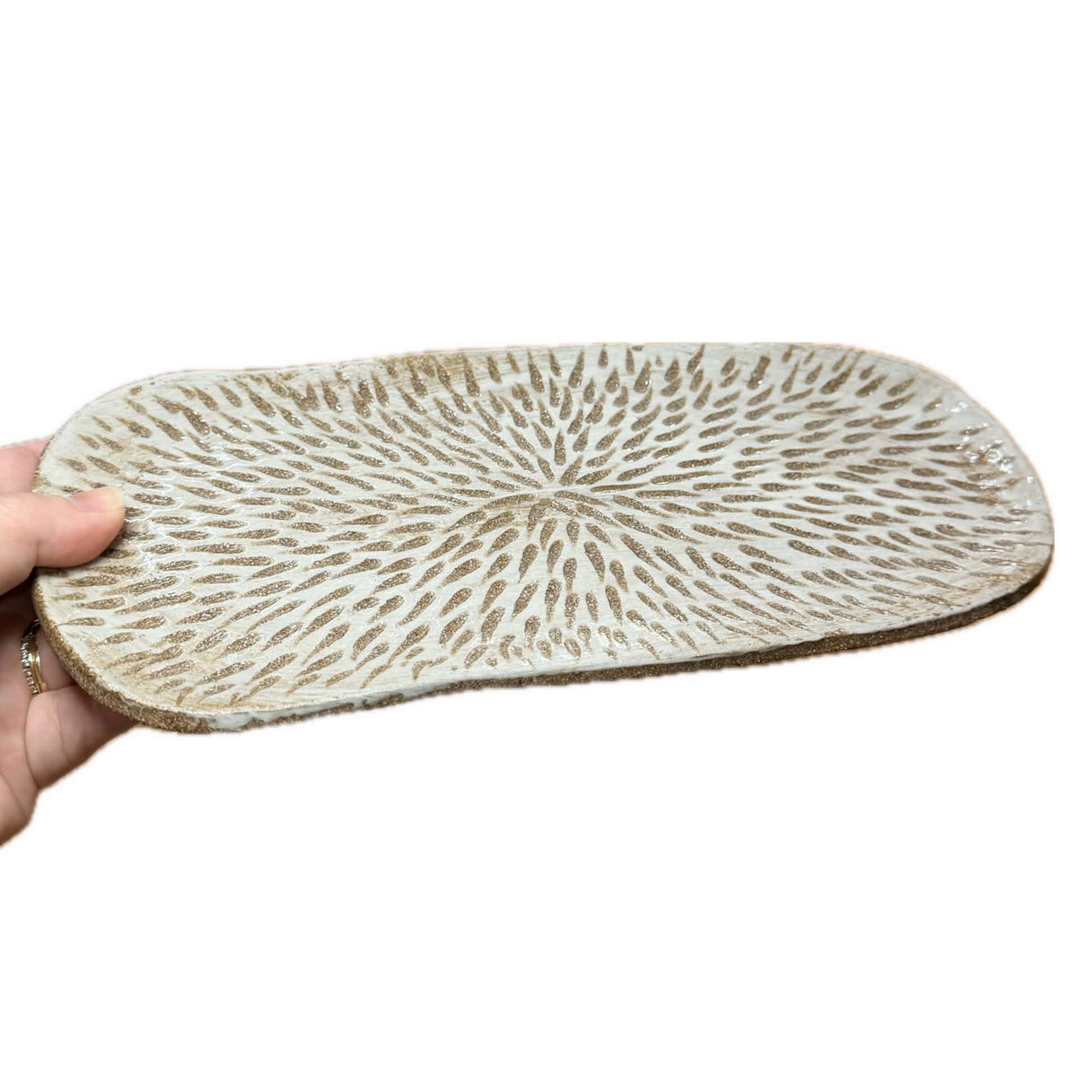EARTH BY HAND- Hand Built "Starburst" Platter